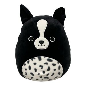 Squishmallow Monty the Border Collie Plush Stuffed Animal 12” Black White Dog